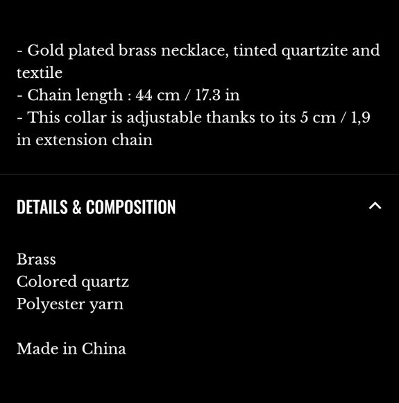 Sezane Harper  Green Quartzite Necklace - Picture 6 of 6